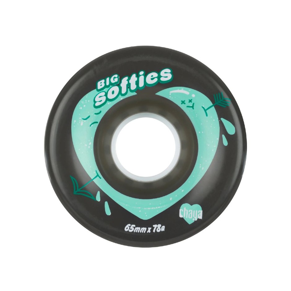 Powerslide Kolieska Chaya Big Softie´s Clear Black (4ks)