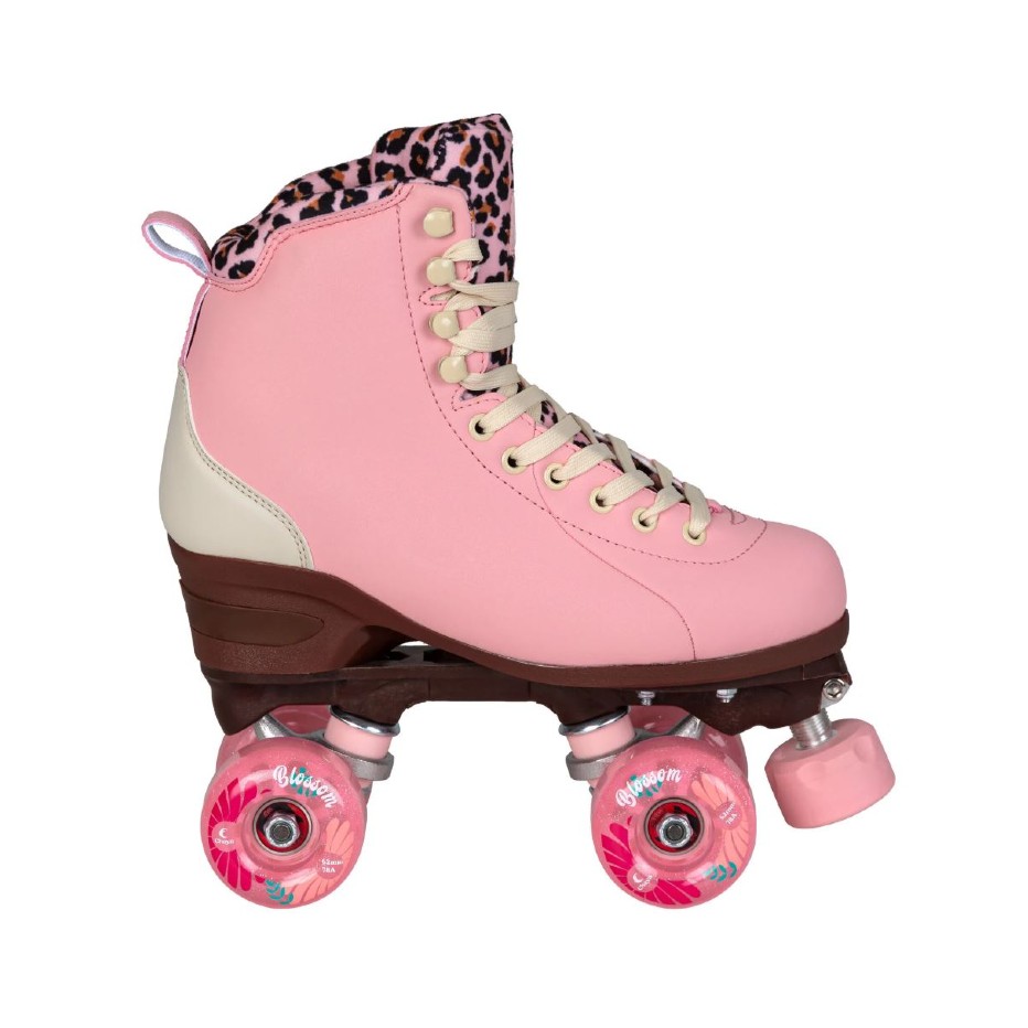 Powerslide Kolečkové brusle Chaya Quad Miyu Pink Leopard