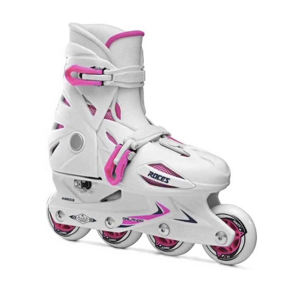 Roces Dětské kolečkové brusle Roces Orlando III White Pink